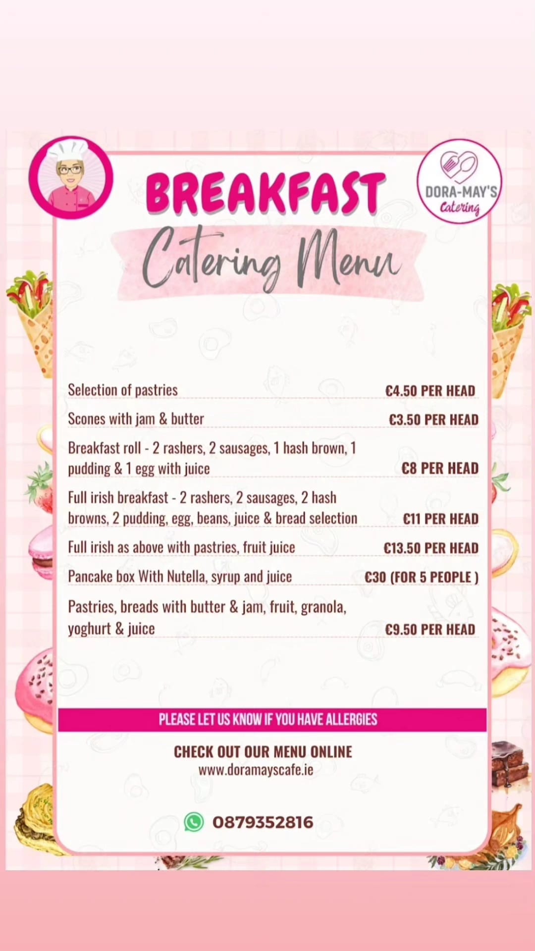 Breakfast Catering Menu